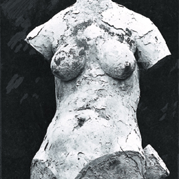 Weiblicher Torso - 1979 - Epohydharz